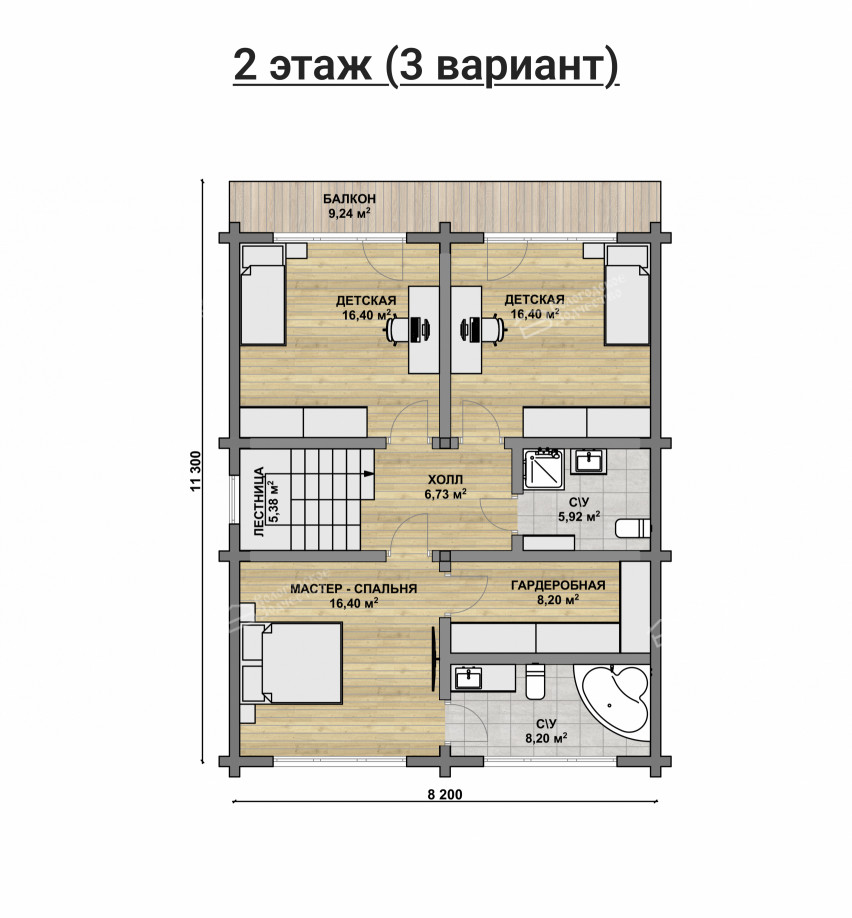 Дом из профилированного бруса VZ-493